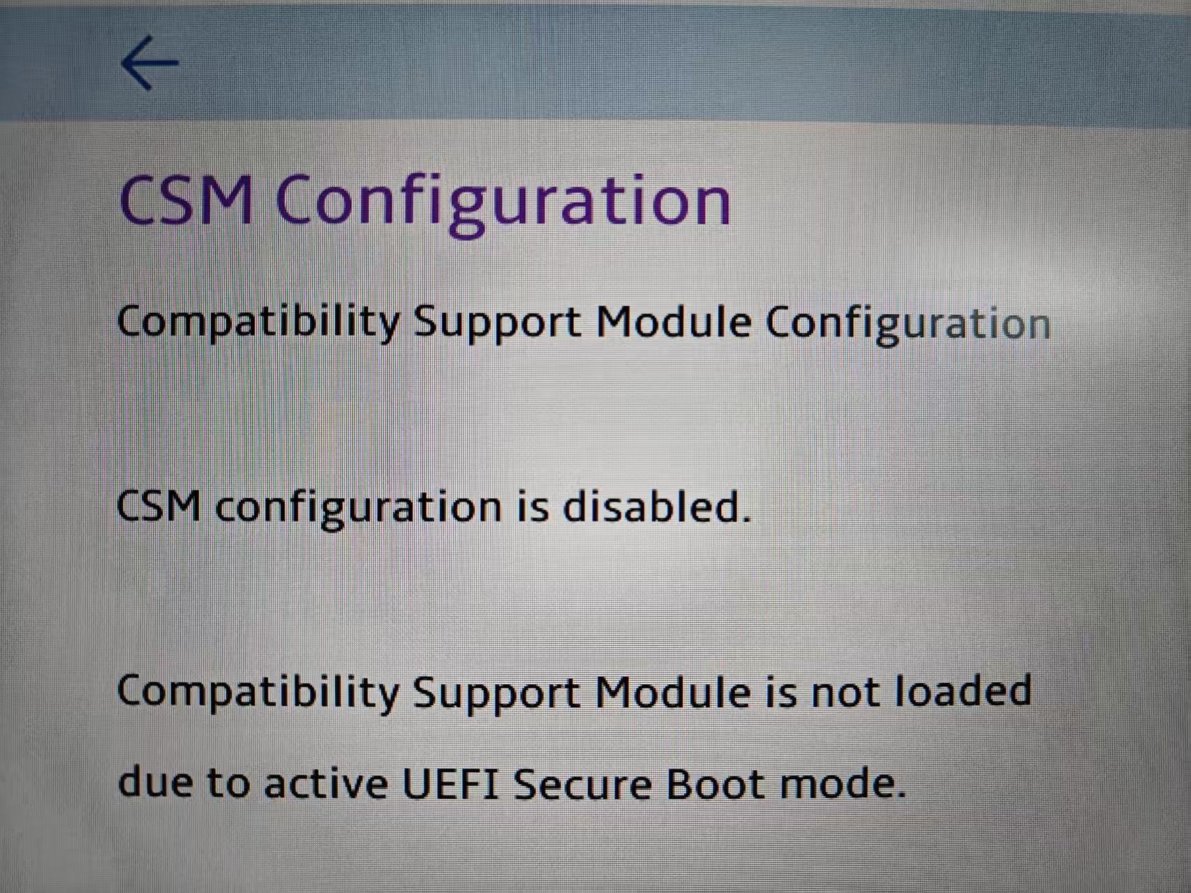 打开CSM需关闭安全启动